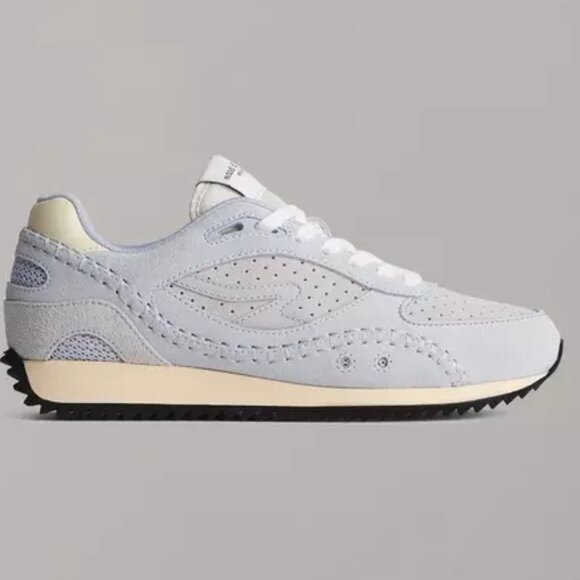 NEW RAG & BONE Suede Drift Running Sneakers for women in pearl grey 72510j5 - Picture 5 of 6